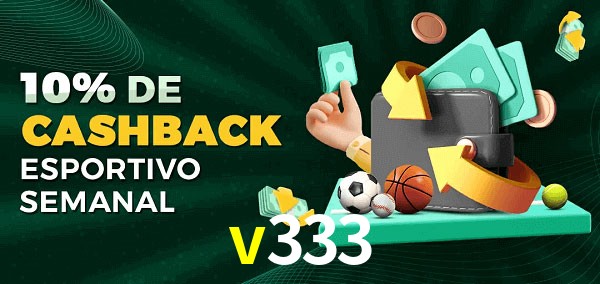 10% de bônus de cashback na v333