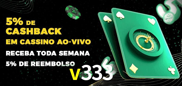 Promoções do cassino ao Vivo v333